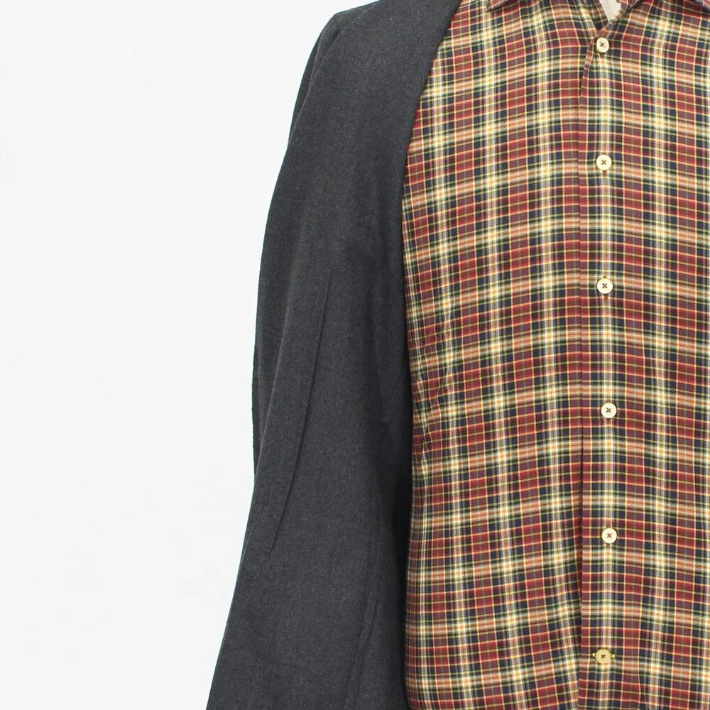 Prada 40R Gray Blazer Sport Coat Jacket 2-Button Solid T922